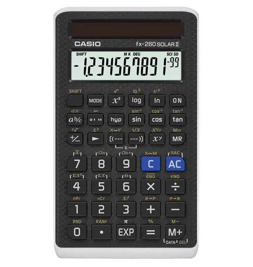 Casio fx-260 SOLAR II Compact Scientific Calculator