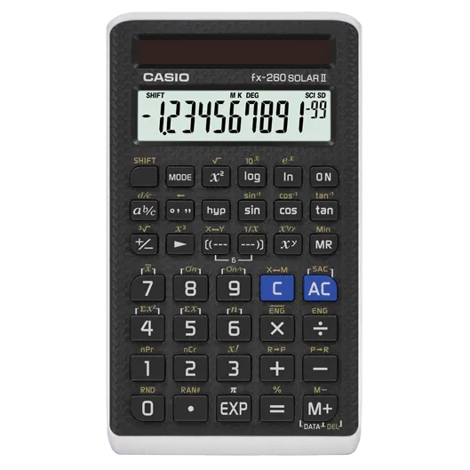 Casio fx-260 SOLAR II Compact Scientific Calculator