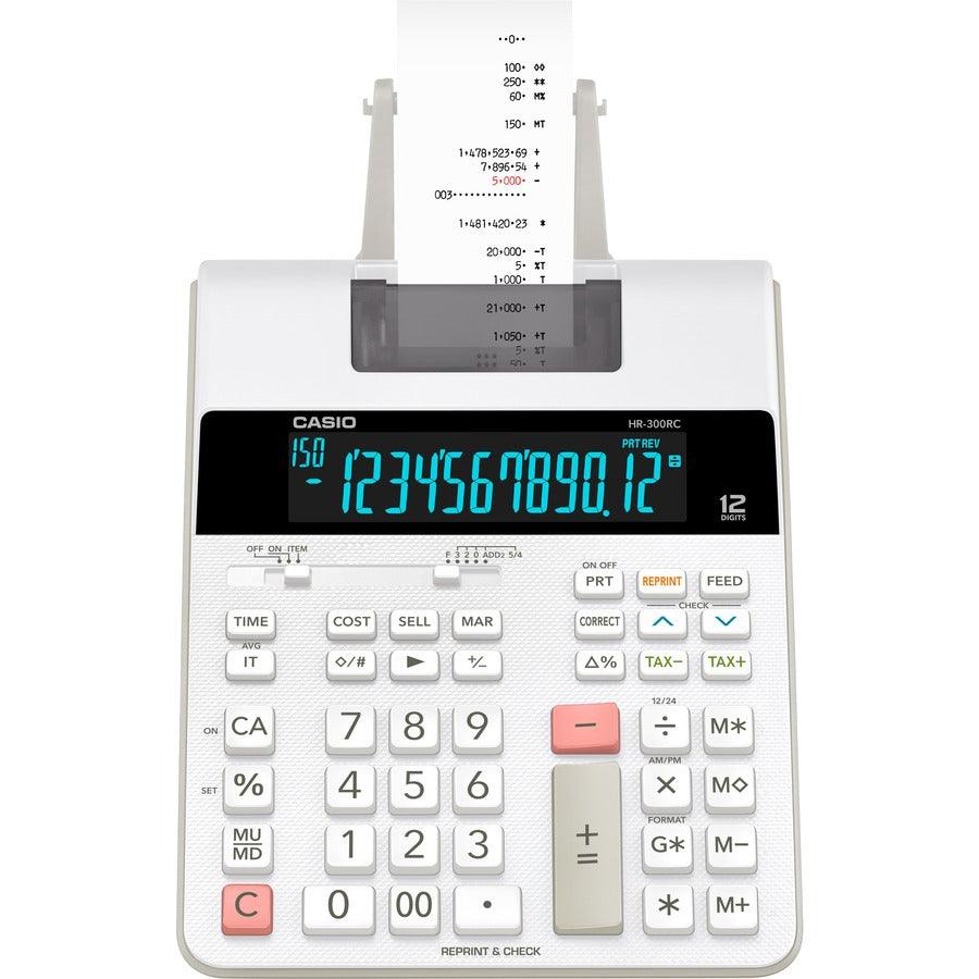 Casio HR-300RC Printing Calculator - Underwood Distributing Co.