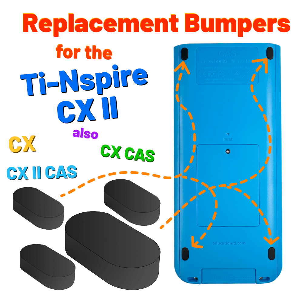 Replacement Bumpers for the Ti-Nspire CX Graphing Calculator