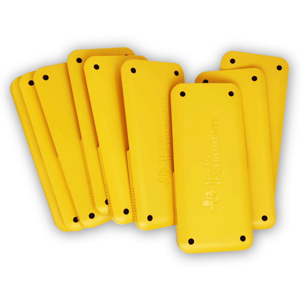 Texas Instruments Ti-84 Plus CE Yellow Slide Cover - 10 Pack - Underwood Distributing Co.