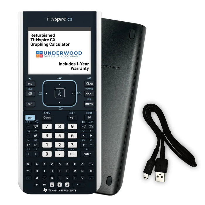 Refurbished Ti-Nspire CX Graphing Calculator - Underwood Distributing Co.