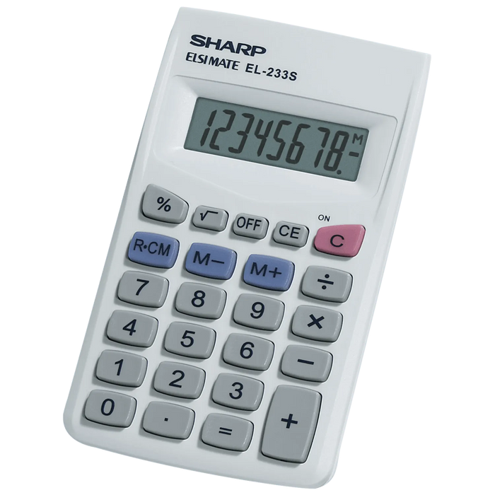 Sharp EL-233SB - 8 Digit Pocket Calculator - Underwood Distributing Co.