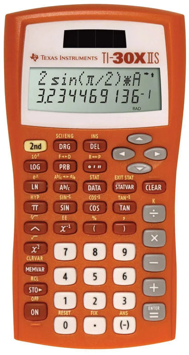 TI-30XIIS Scientific Calculator - Orange - Underwood Distributing Co.