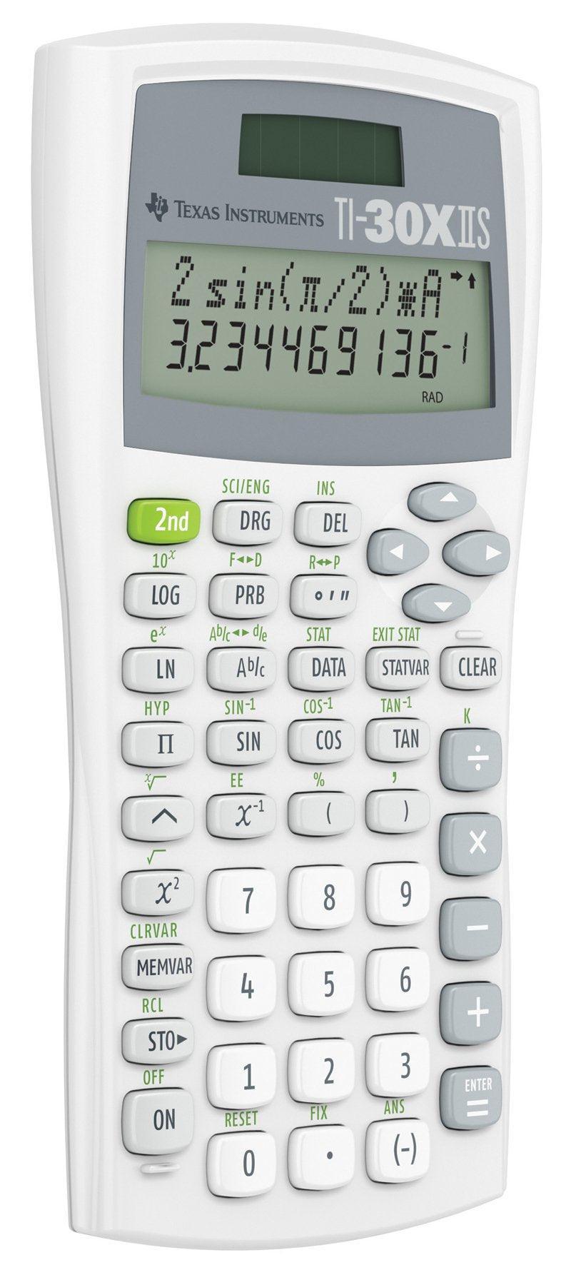 TI-30XIIS Scientific Calculator - White - Underwood Distributing Co.