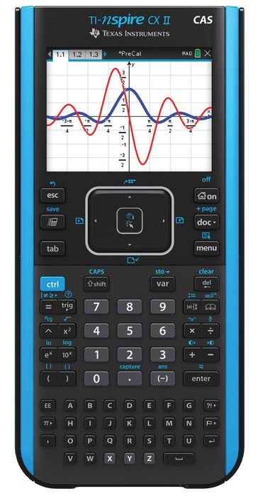 TI-Nspire CX II CAS Handheld Graphing Calculator - Underwood Distributing Co.
