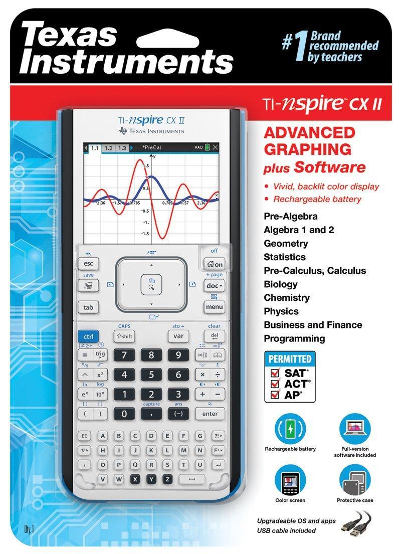 TI-Nspire CX II Handheld Graphing Calculator - Underwood Distributing Co.