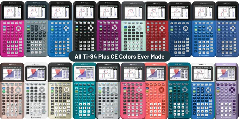 All of the Ti-84 Plus CE Colors Ever Made - Underwood Distributing Co.