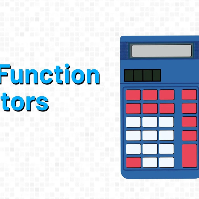 Best 4 function calculators 2025 with two illustrated calculators on white background