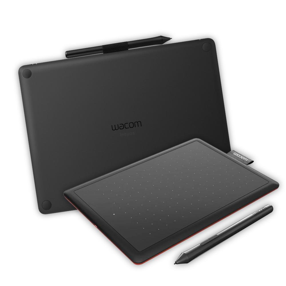 Wacom Intuos teaching tablet and stylus set on white background, Underwood Distributing Co