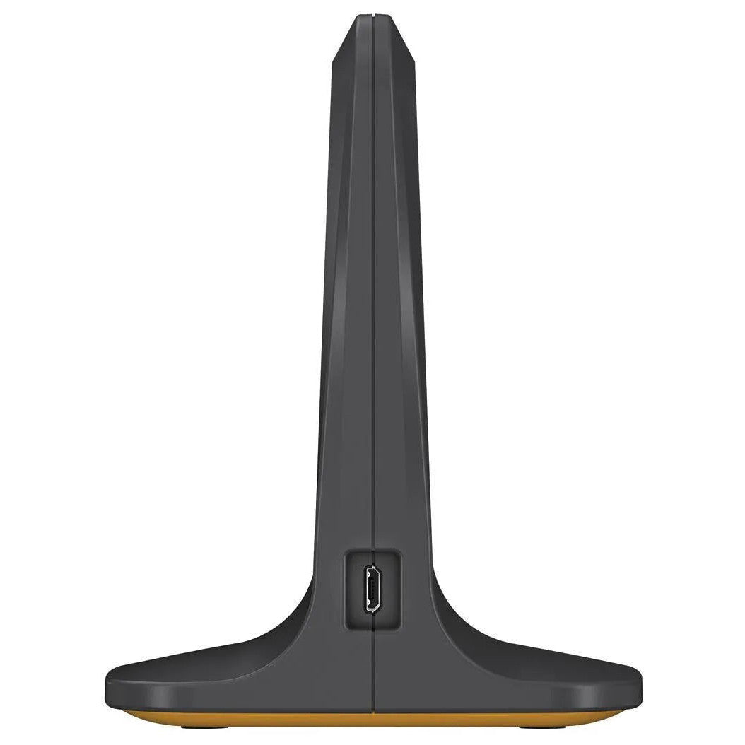 Side view of TI-Nspire CX Navigator wireless charging cradle with USB port, Underwood Distributing Co.