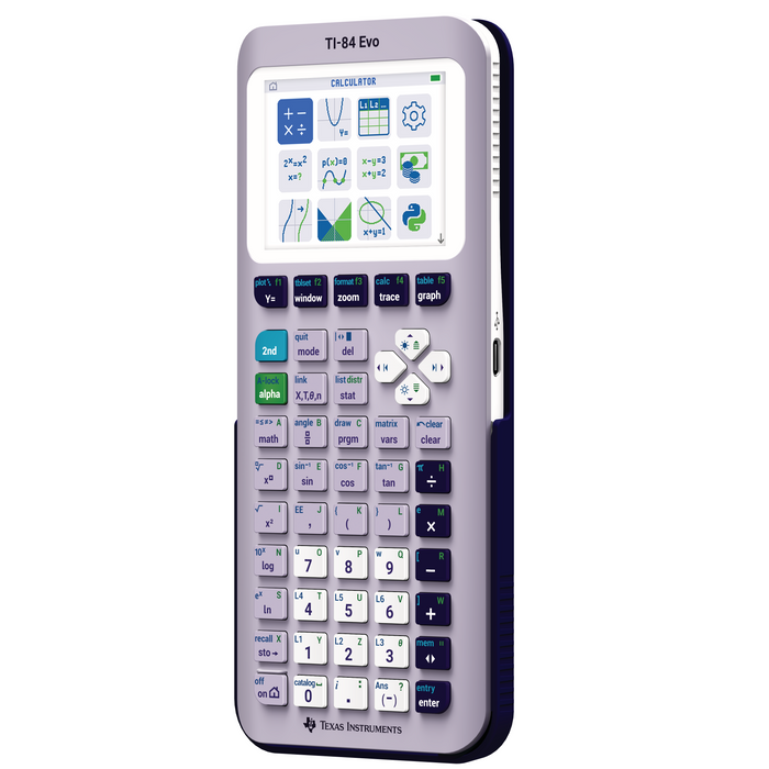 TI-84 Evo Graphing Calculator - Lavender - Underwood Distributing Co.