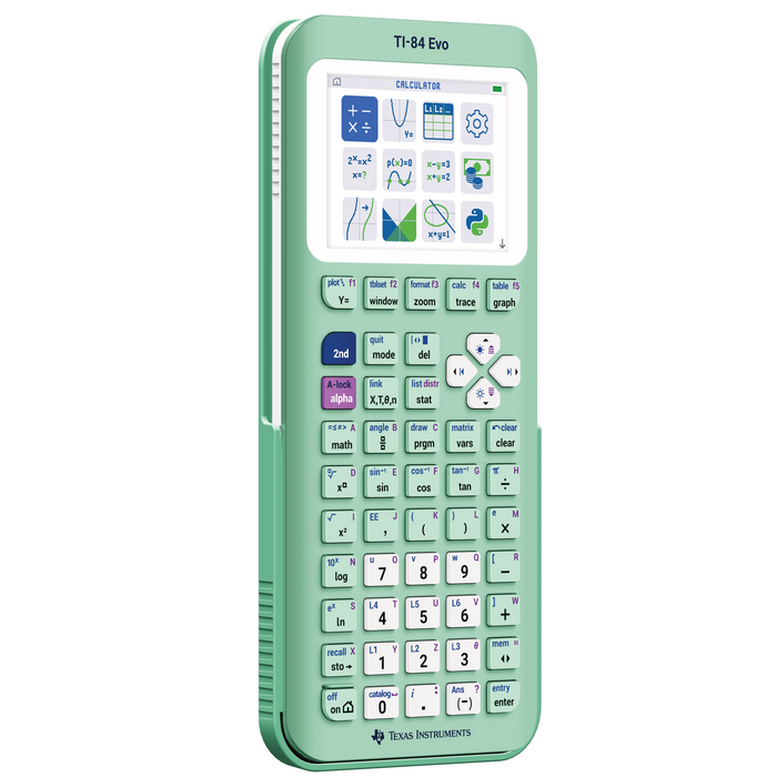 TI-84 Evo Graphing Calculator - Mint - Underwood Distributing Co.