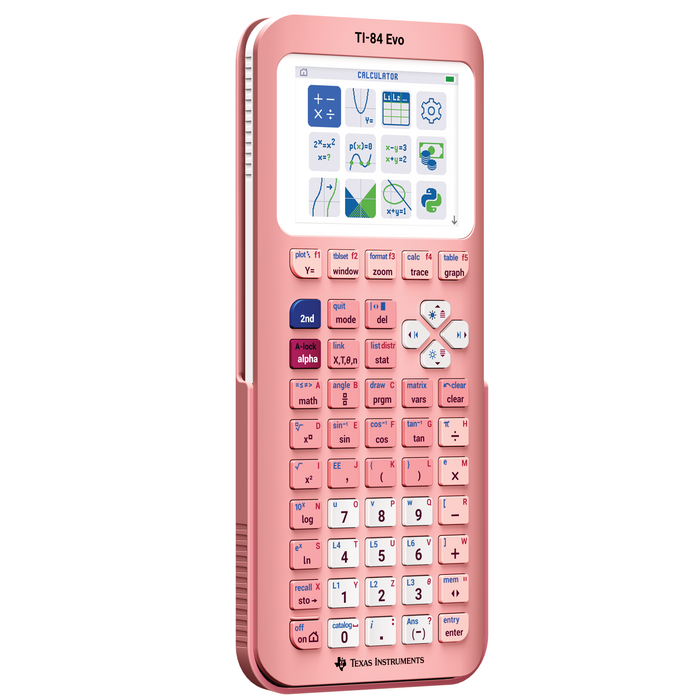TI-84 Evo Graphing Calculator - Pink - Underwood Distributing Co.