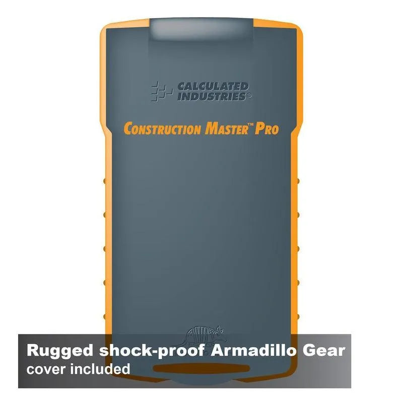 Construction Master Pro calculator with rugged shock-proof Armadillo Gear cover, Underwood Distributing Co.