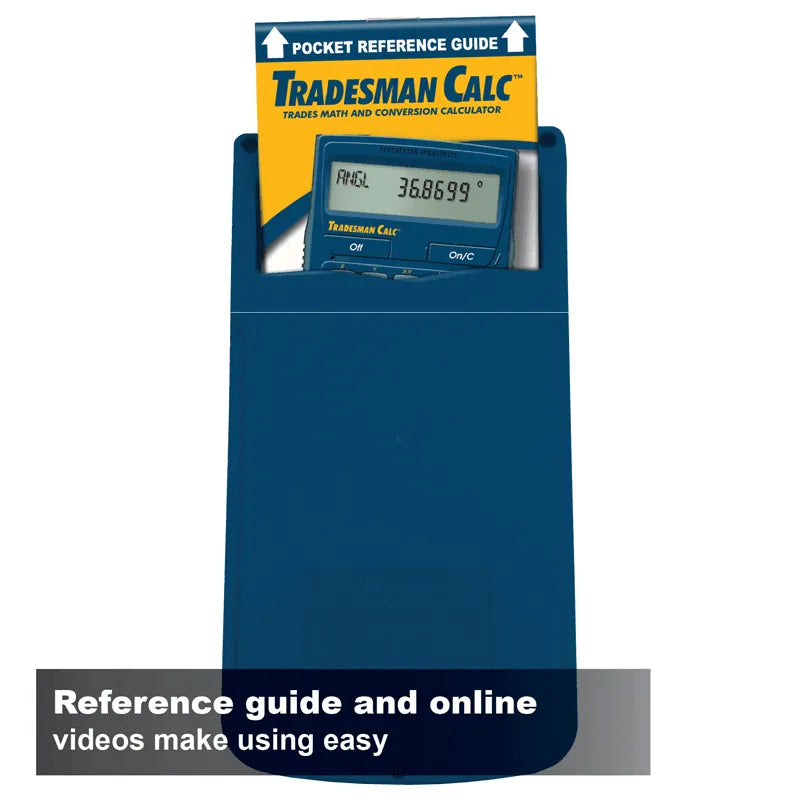 Tradesman Calc math and conversion calculator with pocket reference guide, Underwood Distributing