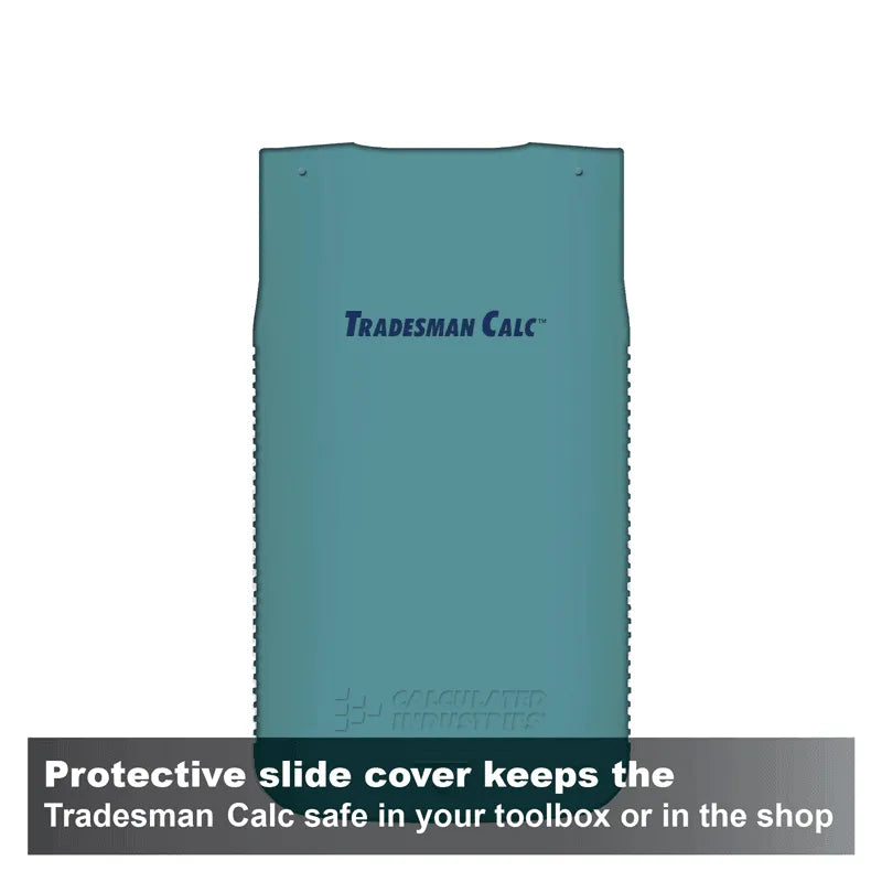 Tradesman Calc calculator with protective slide cover, Underwood Distributing Co.
