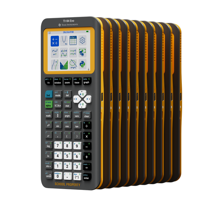 TI-84 Evo Graphing Calculator - 10 Pack (EZ-Spot) - Underwood Distributing Co.