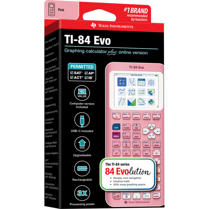 TI-84 Evo Graphing Calculator - Pink