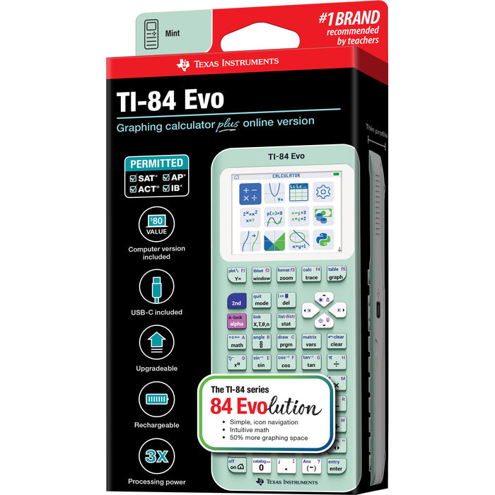 TI-84 Evo Graphing Calculator - Mint