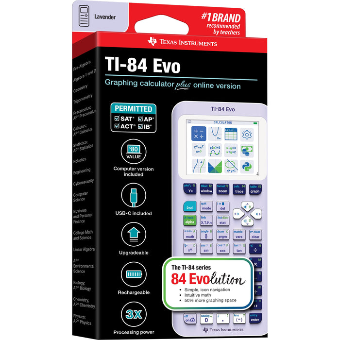 TI-84 Evo Graphing Calculator - Lavender