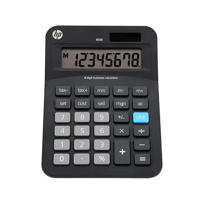 HP 8-digit Solar Powered Desktop Calculator