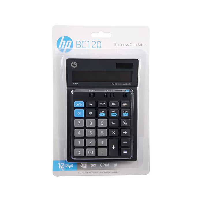 HP 12-digit Solar Powered Desktop Calculator