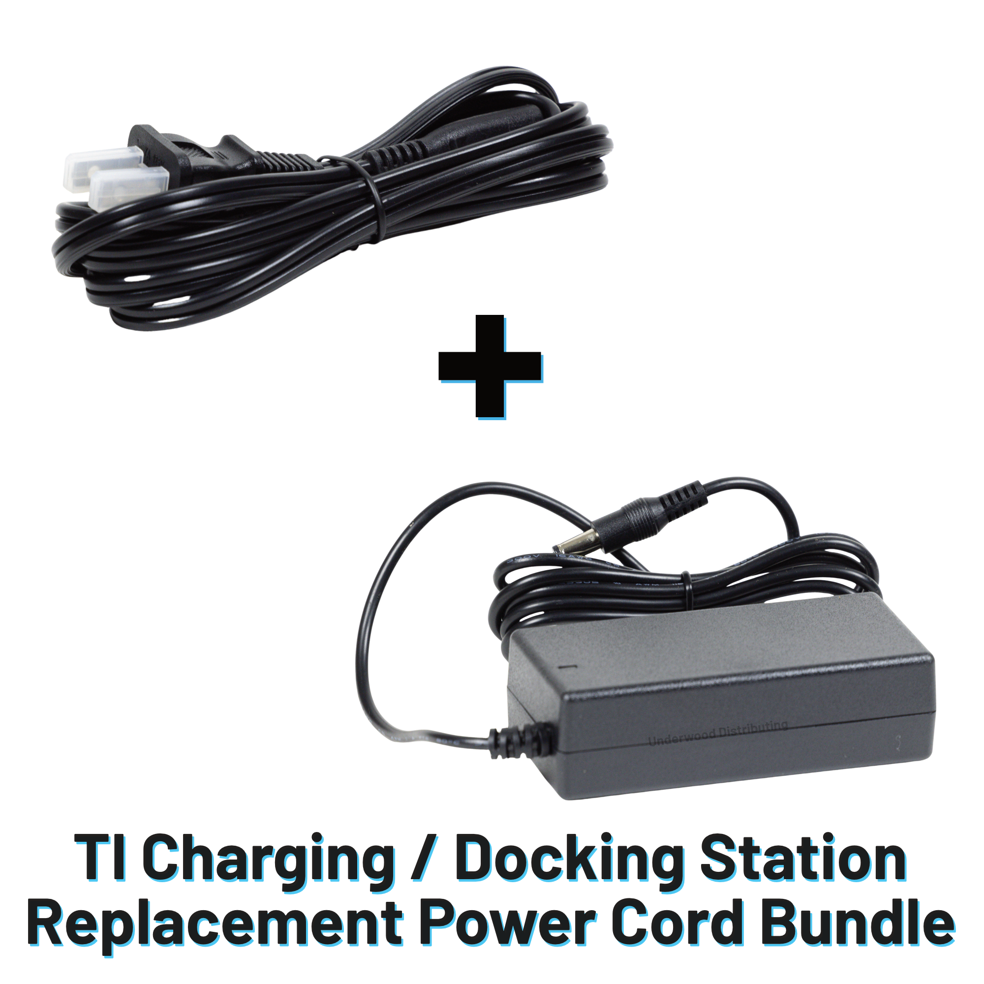 Texas Instruments Charging / Docking Station Replacement Power Cord Bundle
