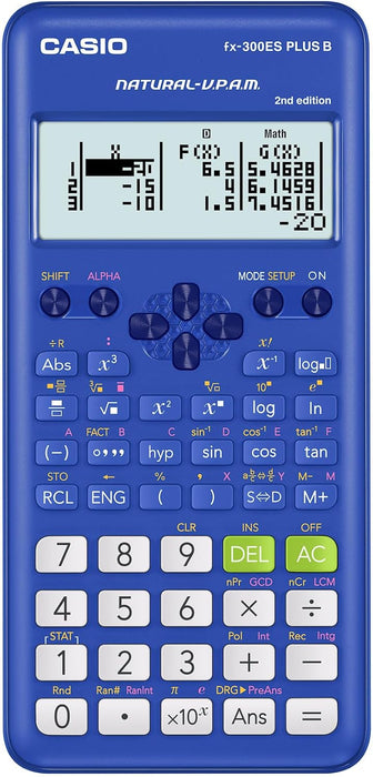 Casio fx-300ES PLUS B 2nd Edition Scientific Calculator (Blue)