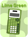 Lime Green Ti-30XIIS Scientific Calculator - Cartoon Image - Underwood Distributing Co.