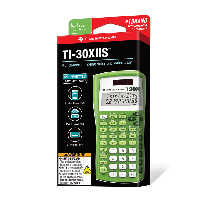 TI-30XIIS Scientific Calculator - Lime Green