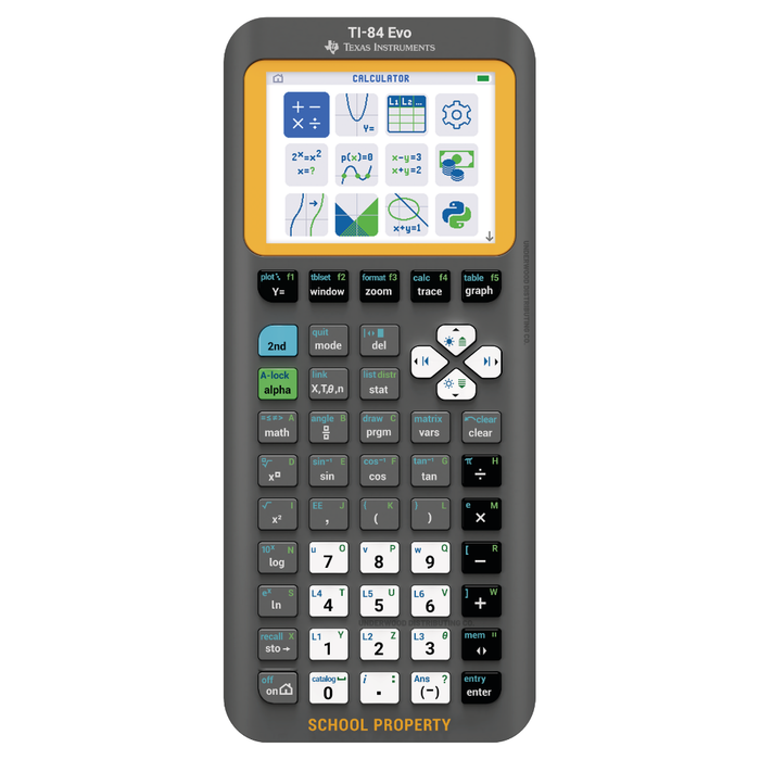 TI-84 Evo EZSpot Graphing Calculator - Single Unit - Underwood Distributing Co.