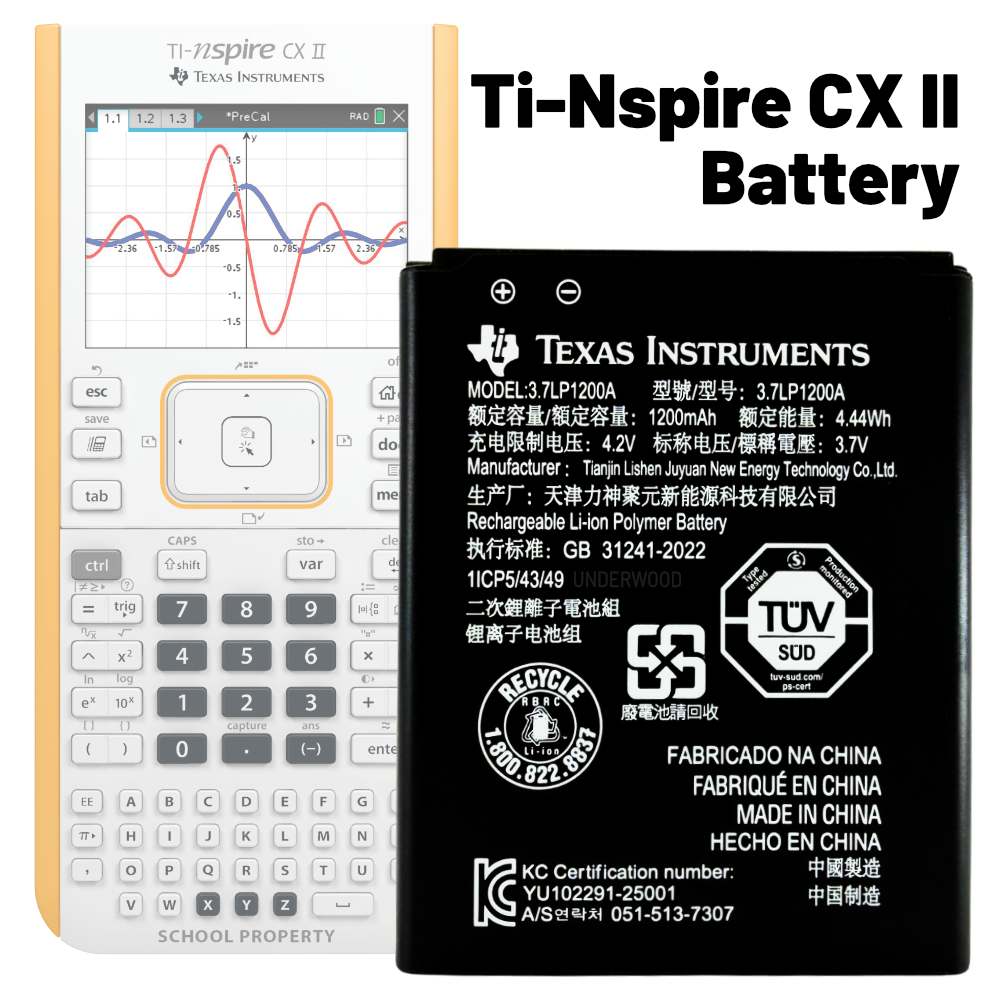 Replacement Battery for the Ti-Nspire CX II and CX II CAS