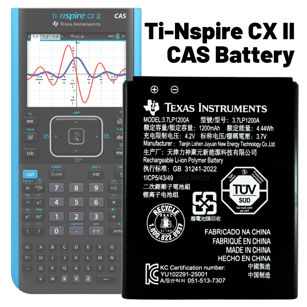 Replacement Battery for the Ti-Nspire CX II and CX II CAS