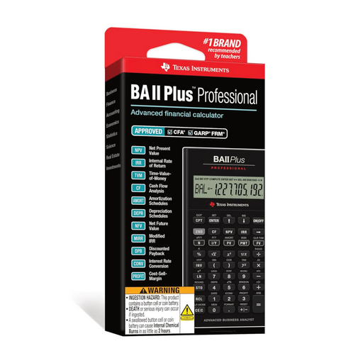 BA II Plus Professional Financial Calculator - Underwood Distributing Co.