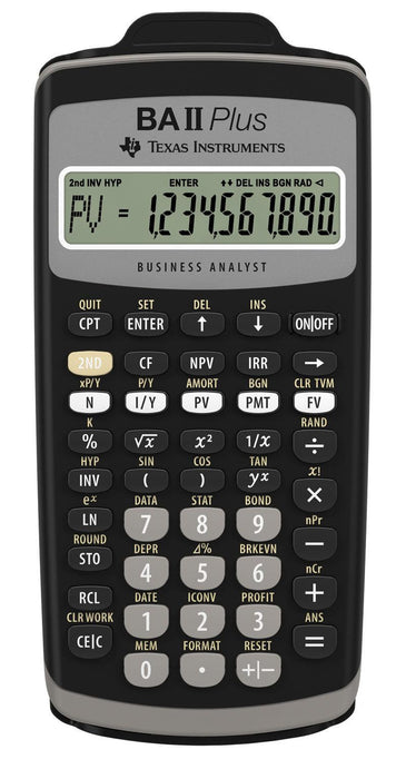 BA II PLUS™ Financial Calculator - Underwood Distributing Co.