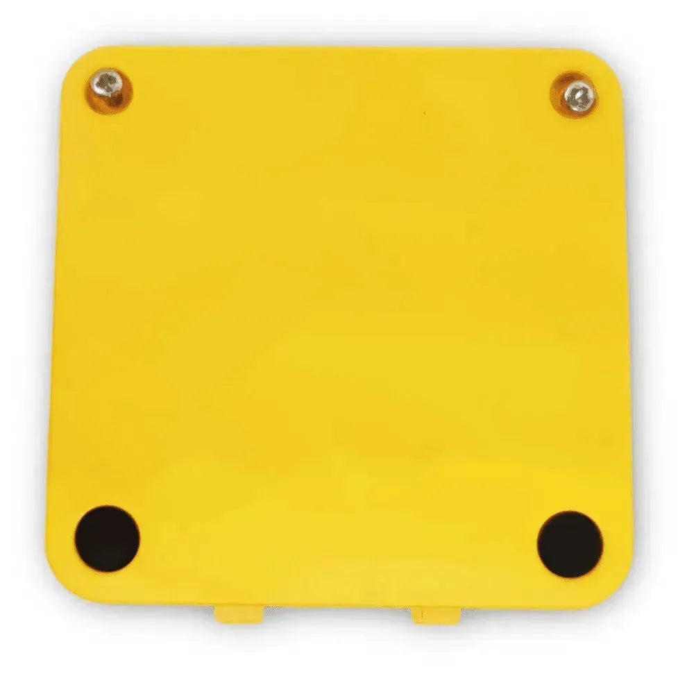Yellow battery cover for TI-84 Plus CE graphing calculator, Underwood Distributing Co.