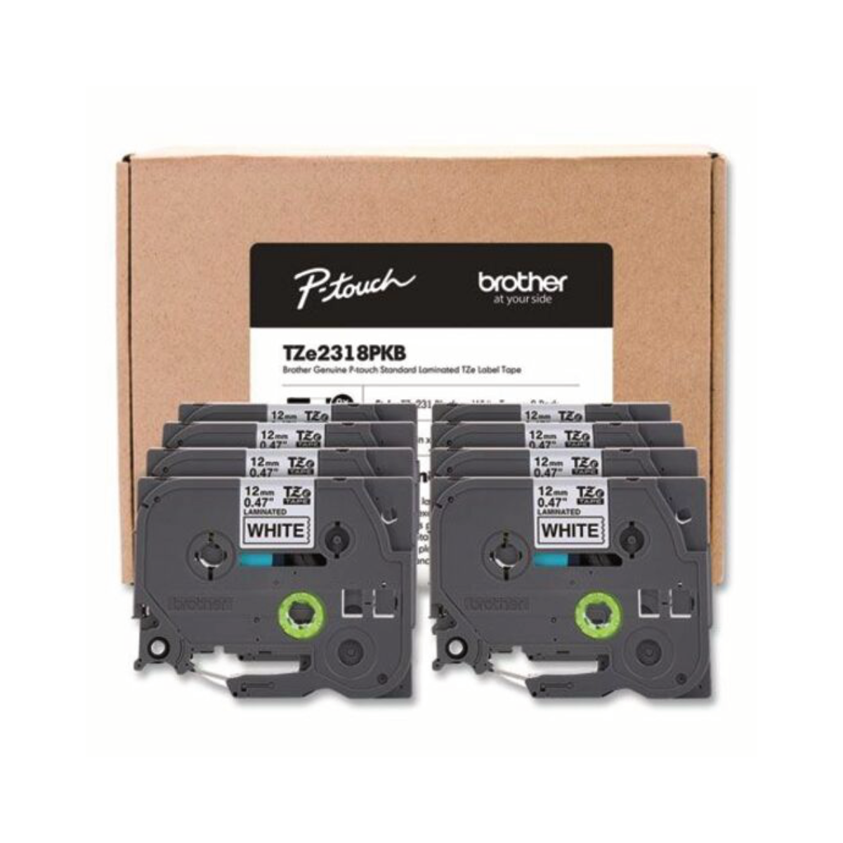Brother P-Touch Label Maker Tape - Pack of 8 - Underwood Distributing Co.