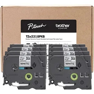 Brother P-Touch Label Maker Tape - Pack of 8 - Underwood Distributing Co.