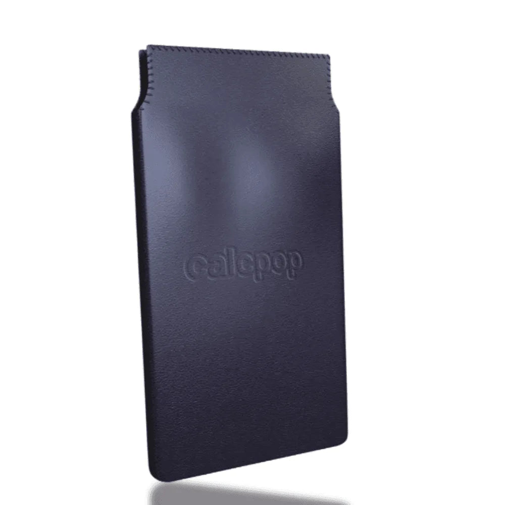 Faux leather Calcpop cover for BA II Plus Professional financial calculator, black, Underwood Distributing Co.