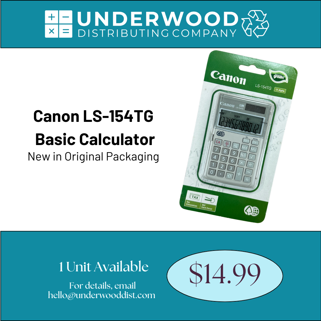 Canon LS-154TG Basic Calculator, New in Original Packaging, 1 Unit Available for $14.99