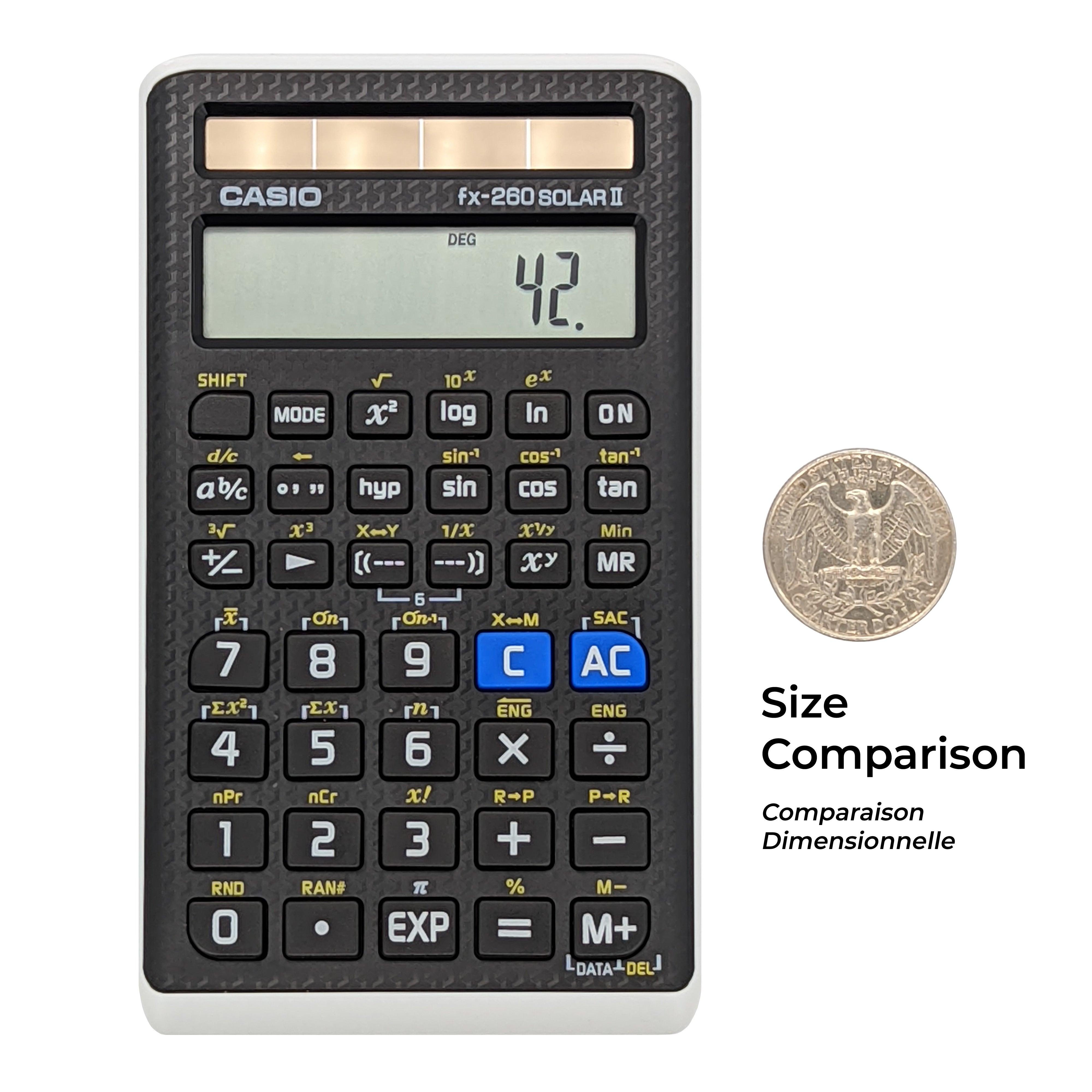 Casio fx-260 SOLAR II Compact Scientific Calculator - Underwood Distributing Co.