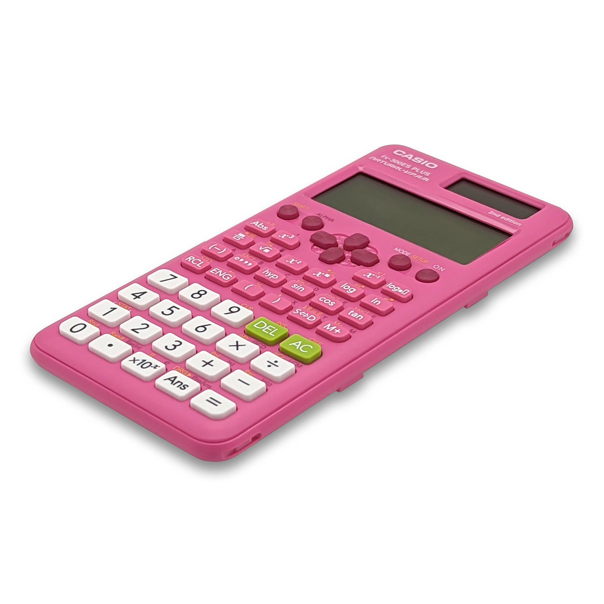 Casio fx-300ES Plus 2nd Edition pink scientific calculator, sold by Underwood Distributing Co.