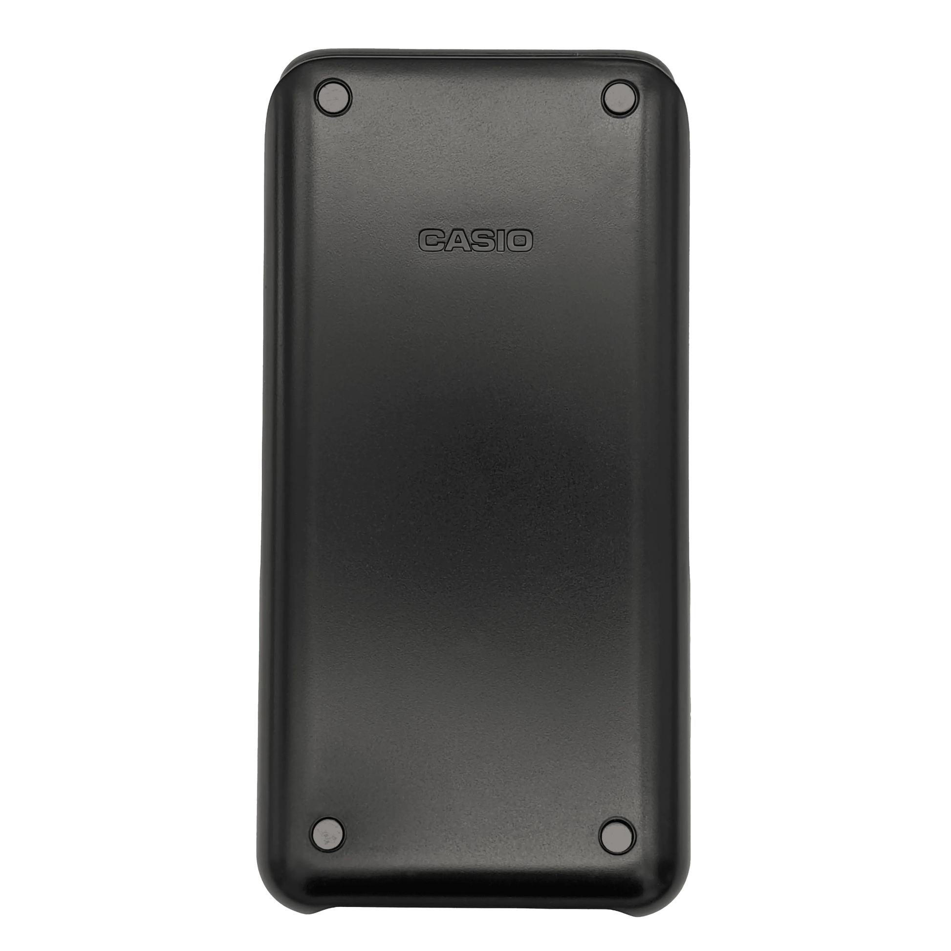 Back view of Casio fx-9750GIII graphing calculator, black cover, Underwood Distributing Co.