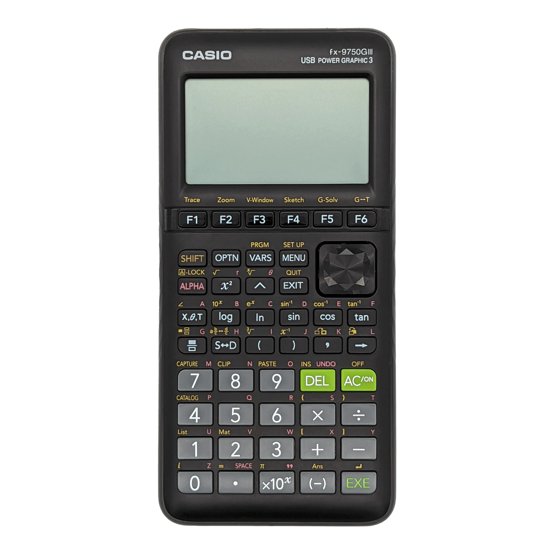 Casio fx-9750GIII graphing calculator with full keypad, sold by Underwood Distributing Co.