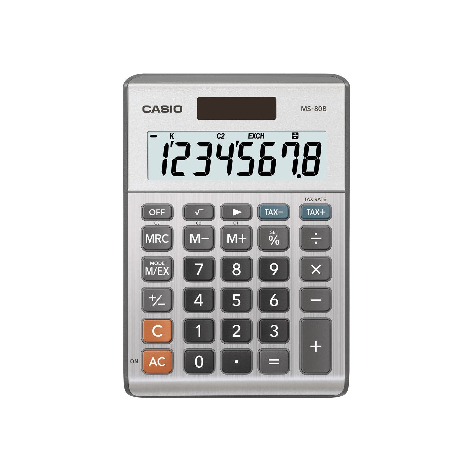Casio MS80SSIH Solar Desktop Calculator - Underwood Distributing Co.