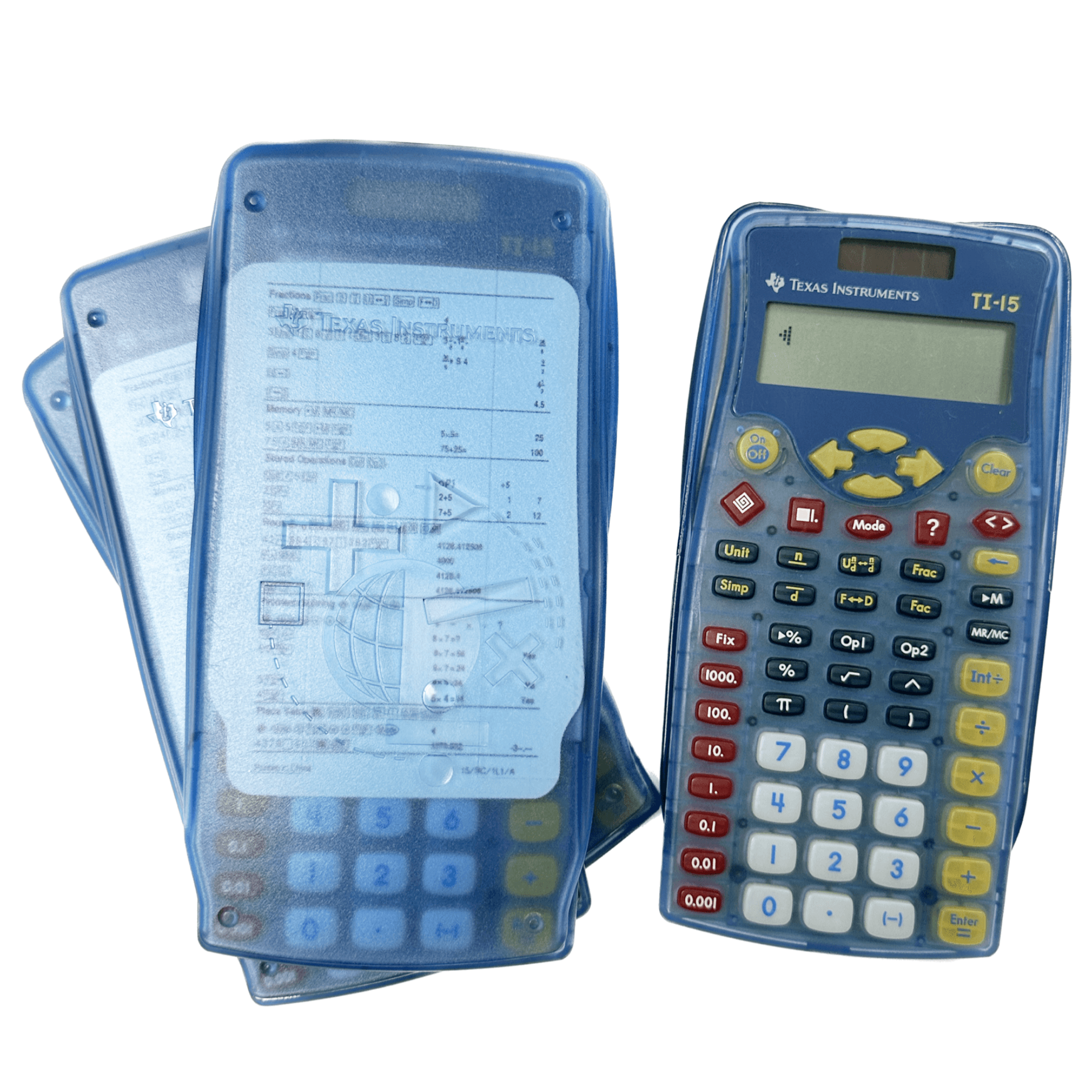 Classroom Pack of 30 TI-15 Elementary Calculators - [Used Condition] - Underwood Distributing Co.