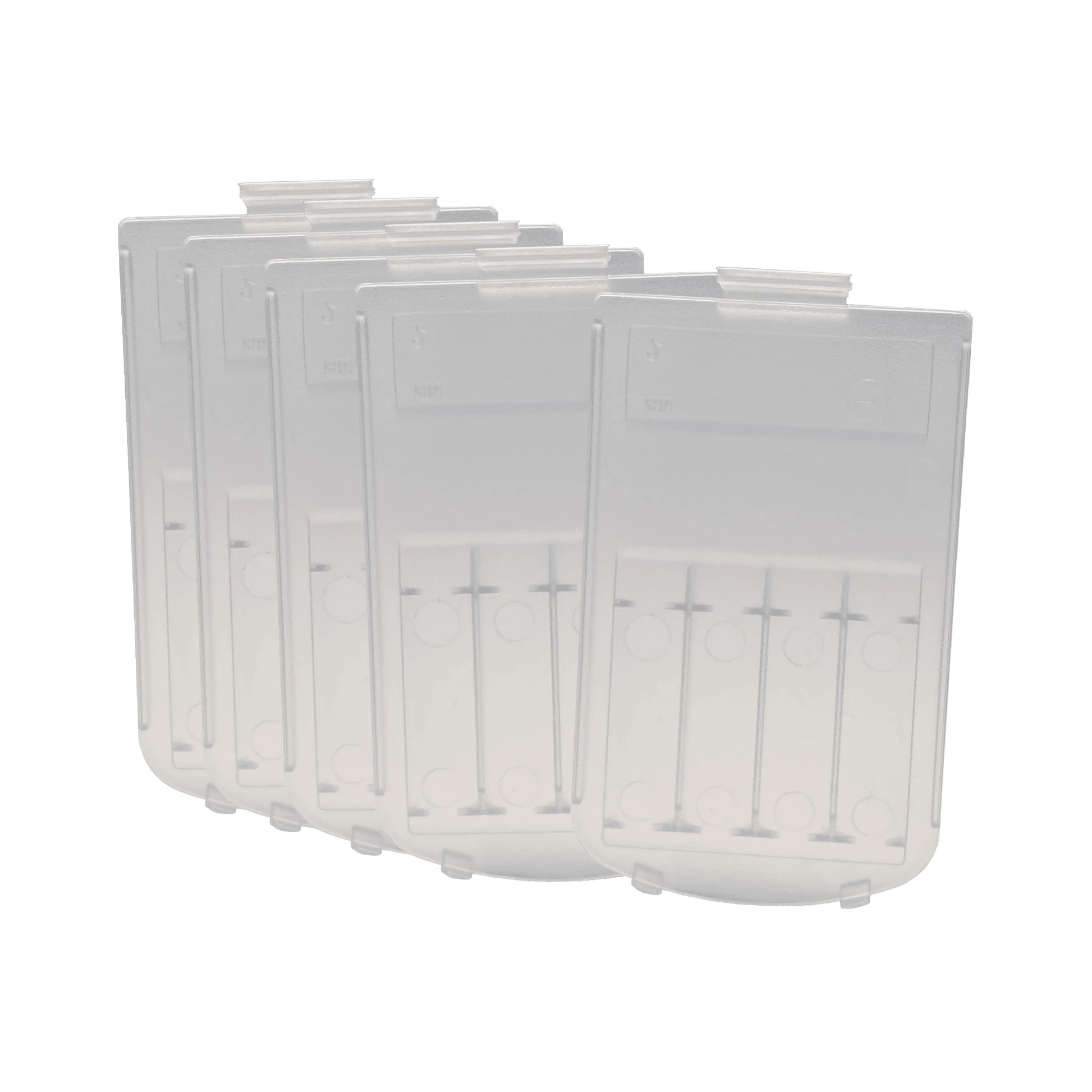 Clear battery covers for TI-84 Plus graphing calculators, pack of five, Underwood Distributing