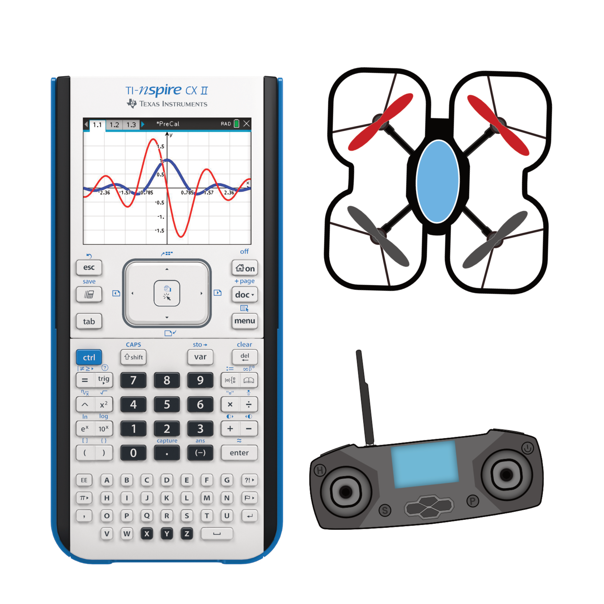 CoDrone EDU & Ti-Nspire CX II - Getting Started Bundle - Underwood Distributing Co.