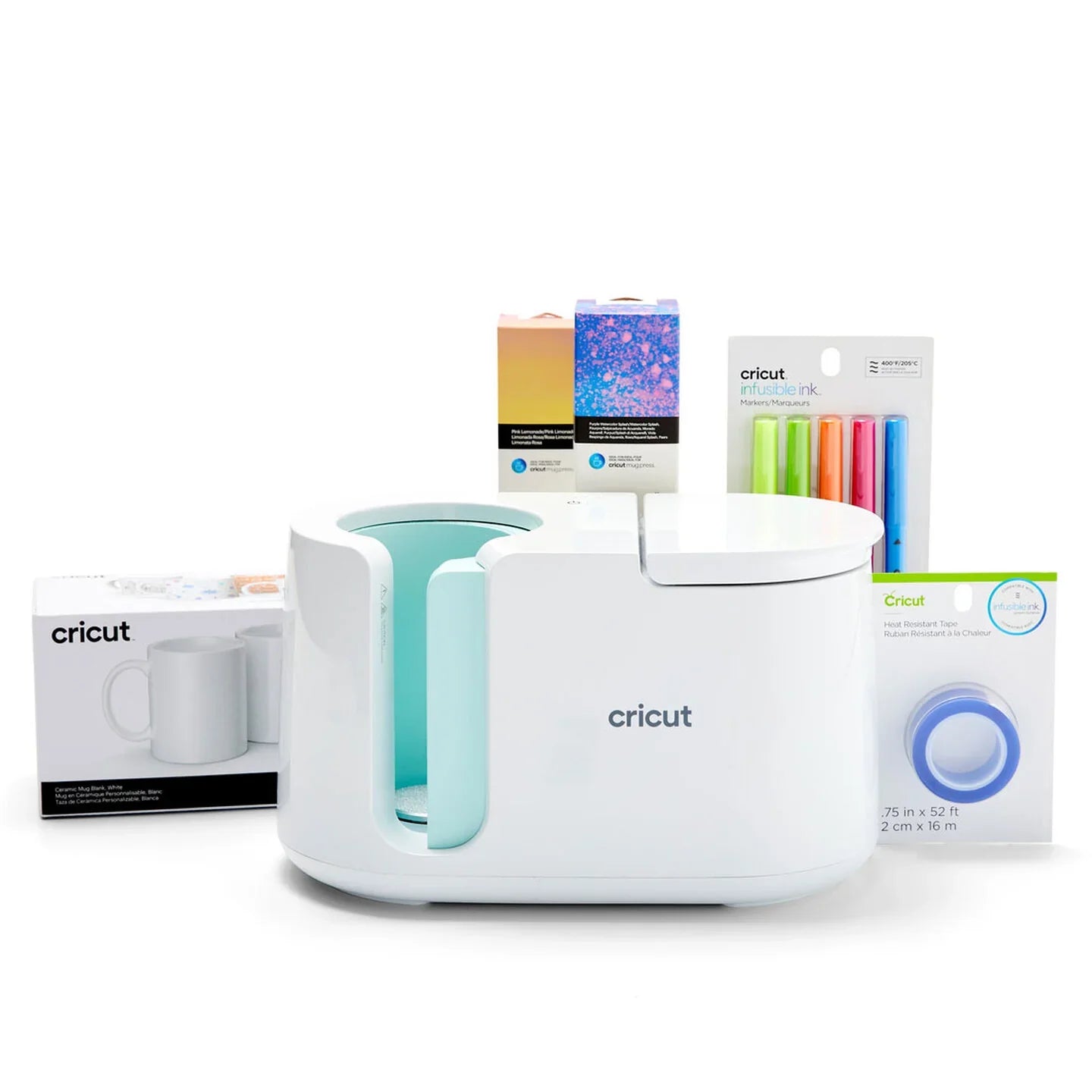 Cricut Mug Press + Essentials Materials Bundle - Underwood Distributing Co.